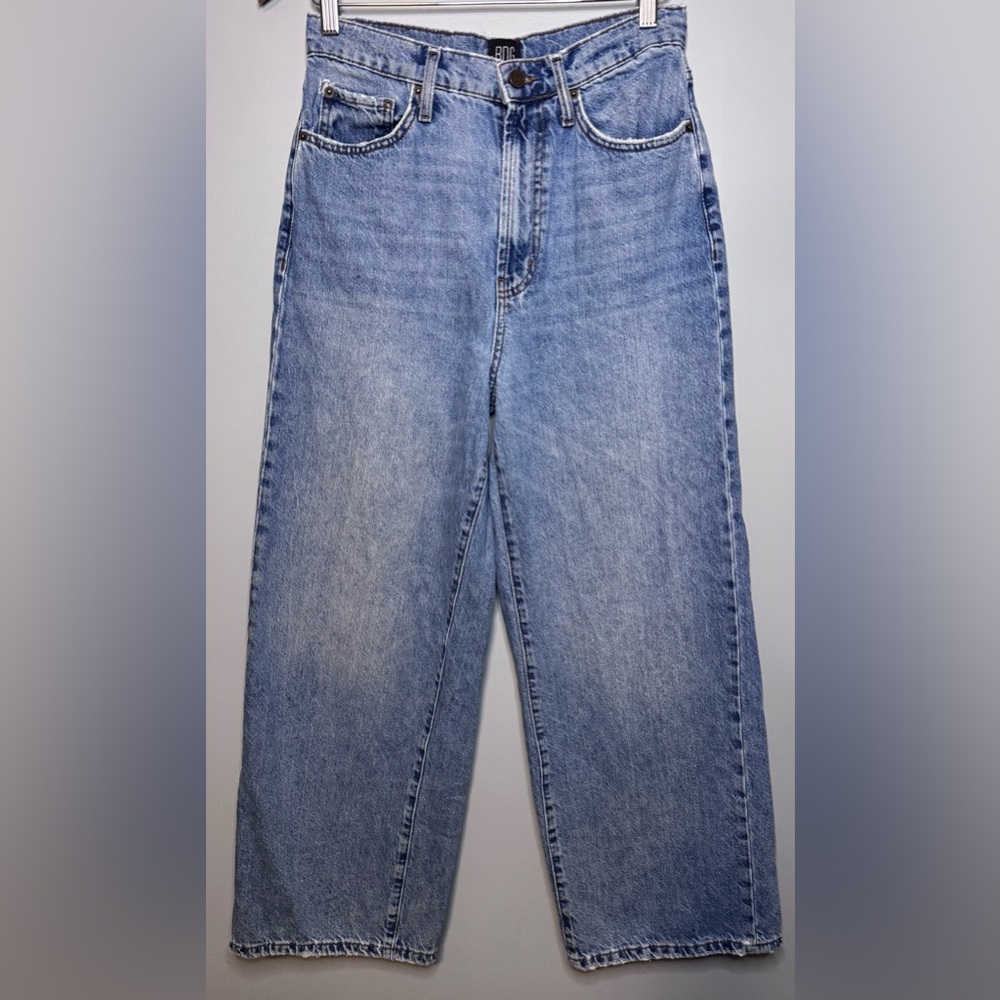 BDG Urban Outfitters High Rise Wide Leg Jeans Light Wash Straight Denim 30
